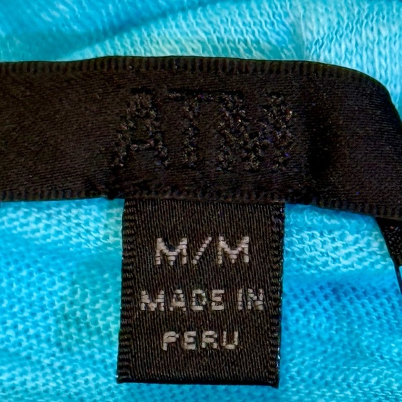 NWT ATM Anthony Thomas Melillo Sublime Slub Jersey Minidress Aqua Mist Size M - Picture 7 of 12